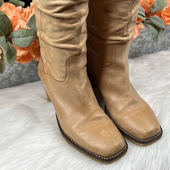Via Spiga Leather Slouch Boots - Picture 6 of 11
